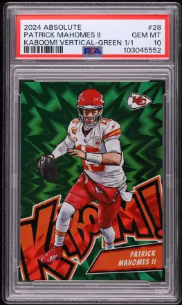 Patrick Mahomes Kaboom 1/1 · PSA 10